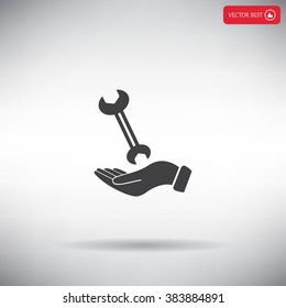 hand wrench icon