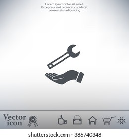 hand wrench icon