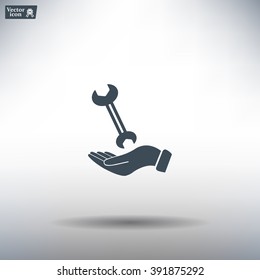 hand wrench icon