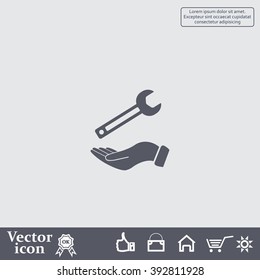 hand wrench icon