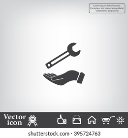 hand wrench icon