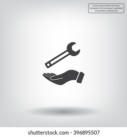 hand wrench icon