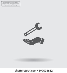 hand wrench icon