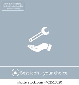 hand wrench icon