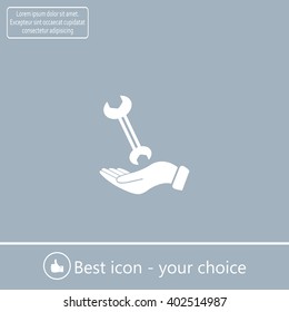 hand wrench icon