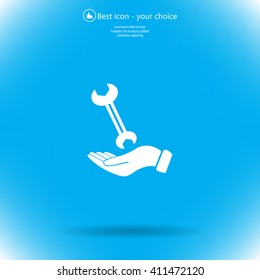 hand wrench icon