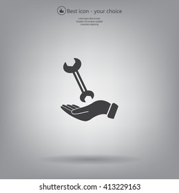 hand wrench icon