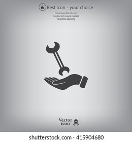 hand wrench icon