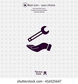 hand wrench icon