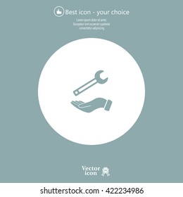 hand wrench icon