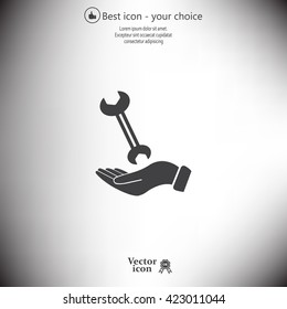 hand wrench icon