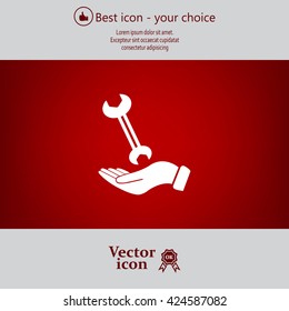 hand wrench icon