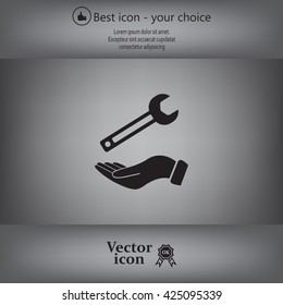 hand wrench icon