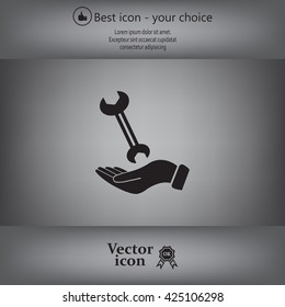 hand wrench icon
