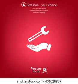 hand wrench icon