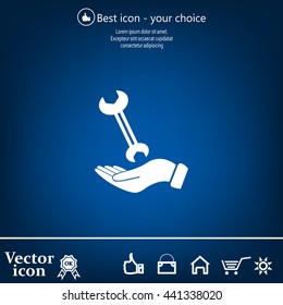hand wrench icon