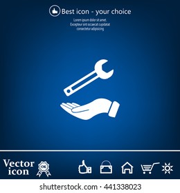 hand wrench icon