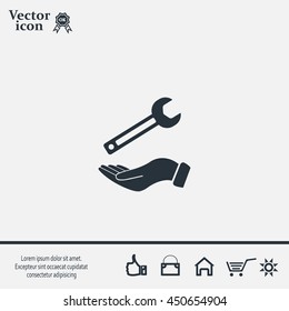 hand wrench icon