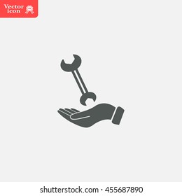 hand wrench icon