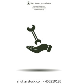 hand wrench icon