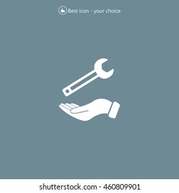 hand wrench icon