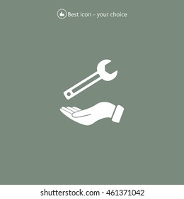 hand wrench icon