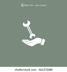 hand wrench icon