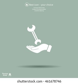 hand wrench icon
