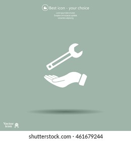 hand wrench icon