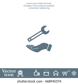 hand wrench icon