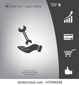 hand wrench icon
