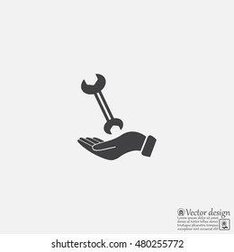 hand wrench icon