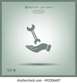 hand wrench icon