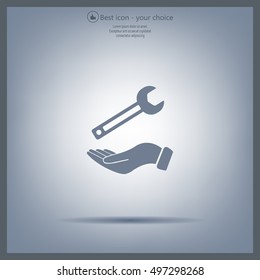 hand wrench icon