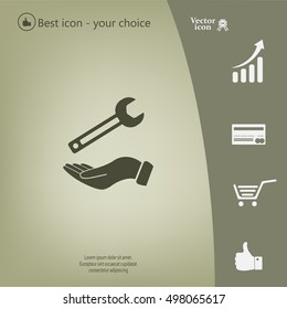 hand wrench icon