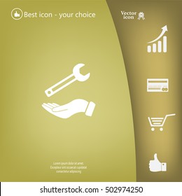 hand wrench icon