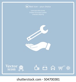 hand wrench icon