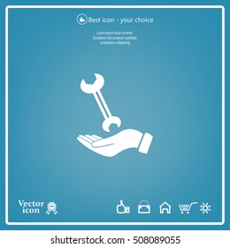 hand wrench icon
