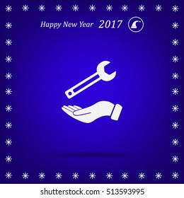 hand wrench icon