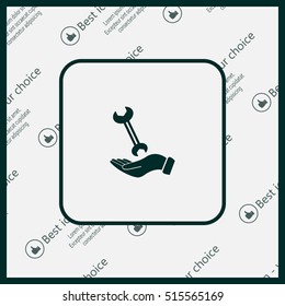 hand wrench icon