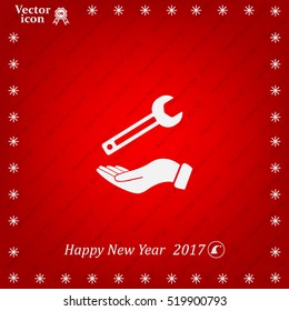 hand wrench icon