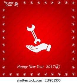 hand wrench icon