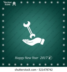hand wrench icon