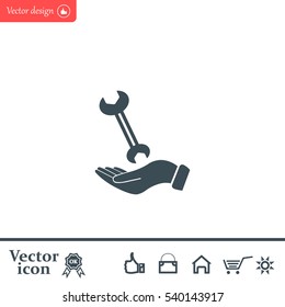 hand wrench icon