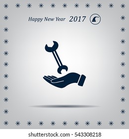 hand wrench icon