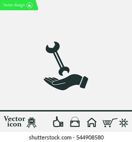 hand wrench icon