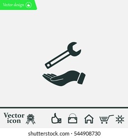 hand wrench icon