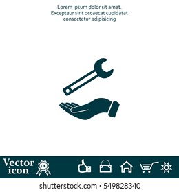 hand wrench icon