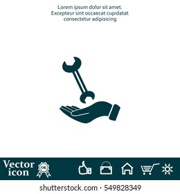 hand wrench icon