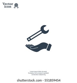 hand wrench icon